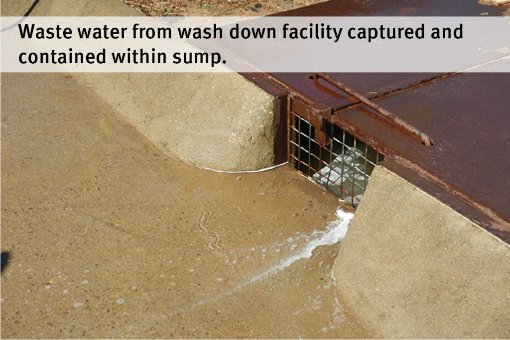 Image 30 - Waste water drained to single point and into sump