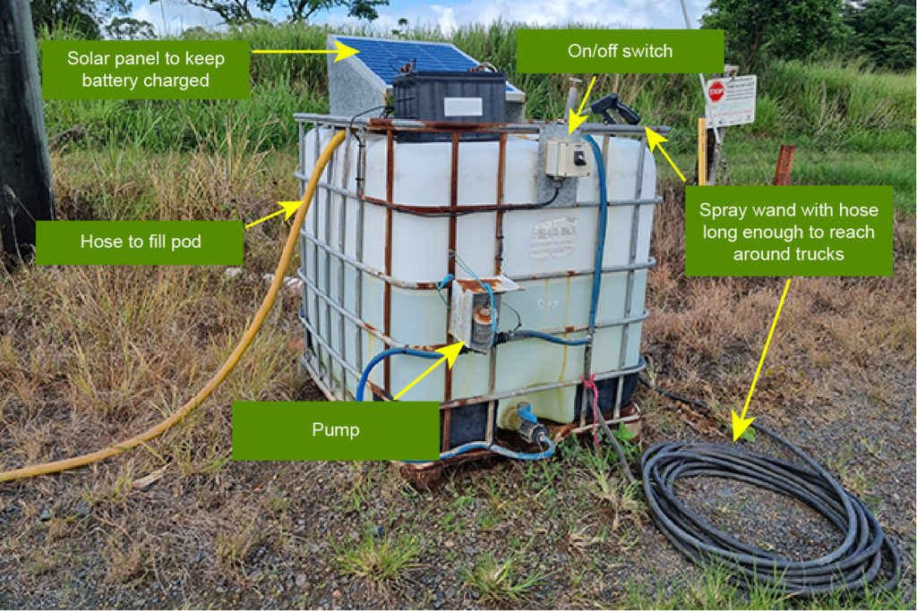 Grower case study. Reinventing the pod into a disinfectant spray unit.